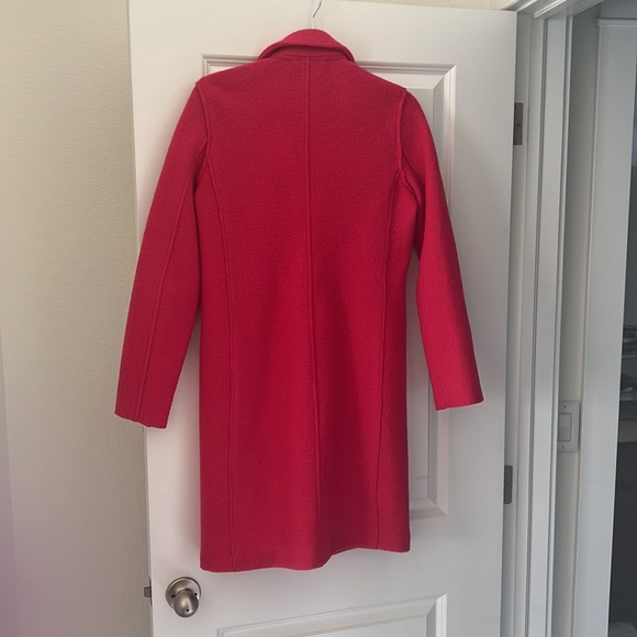 J.Crew Daphne topcoat in Italian boiled wool - size 2 tall - bright rose (pink) - Picture 6 of 6
